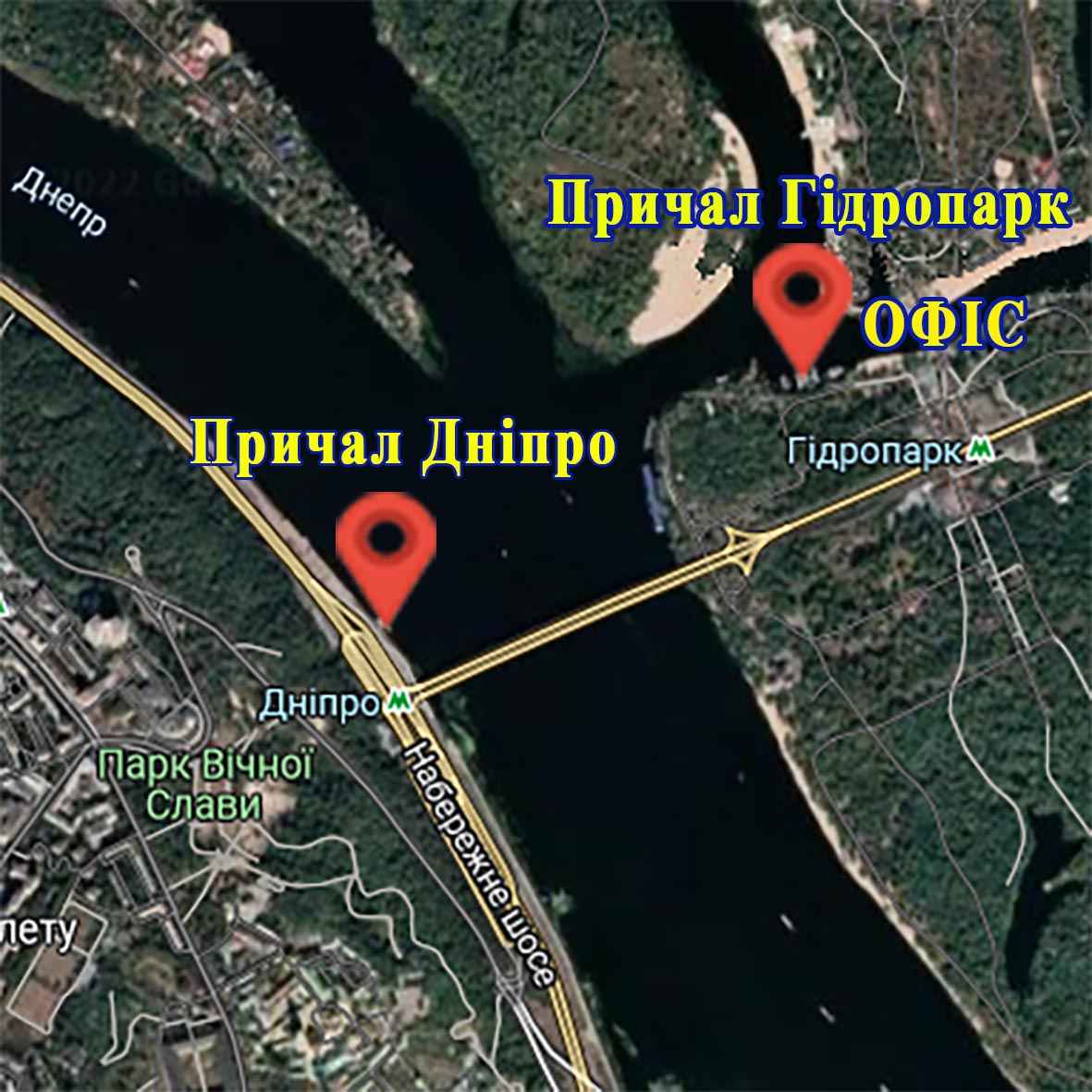 Пароплавна компанія на карті гугл